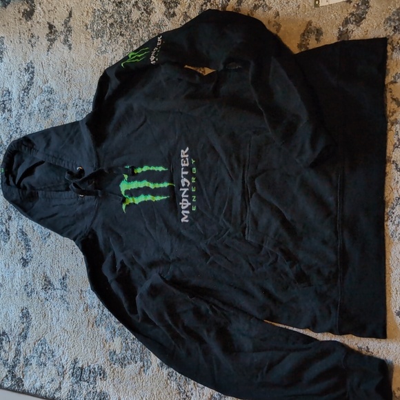 Limited Edition Monster Energy Hoodie - Women’s Extra Large XL black green - Picture 1 of 5